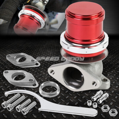 УНИВЕРСАЛЬНЫЙ ВНЕШНИЙ ТУРБОКОМПРЕССОР V-BAND 5 С V-ОБРАЗНЫМ ВЫПУСКНЫМ КЛАПАНОМ с ПРУЖИНОЙ ДИАМЕТРОМ 38 ММ, 14 ФУНТОВ на квадратный ДЮЙМ, КРАСНЫЙ