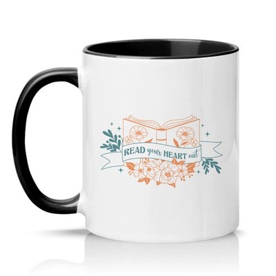 Read Your Heart Out Unisex 11oz Ceramic Mug Bookish Book Lovers Gift