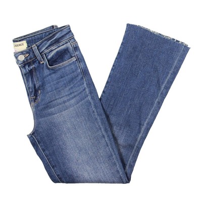 Укороченные джинсы-клеш с высокой посадкой LAgence Womens Kendra Blue Denim 24 BHFO 9658