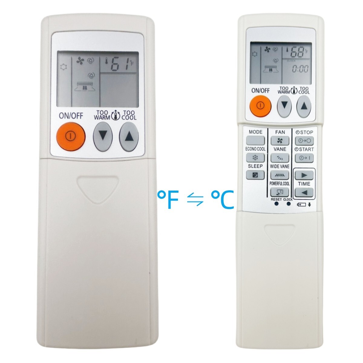 Replacement A/C AC Remote Control For Mitsubishi Electric