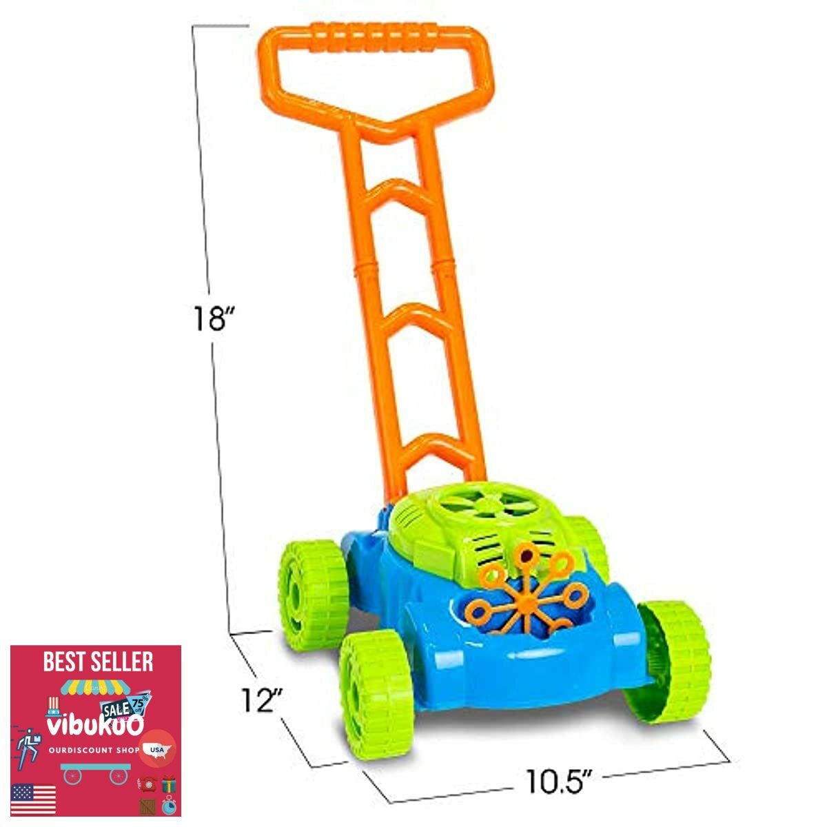 NEW KIDS Bubble Lawn Mower Electronic Bubble Blower Machine Fun Bubbles