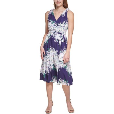 

Женское темно-синее платье миди без рукавов Vince Camuto  BHFO 8558, Navy multi