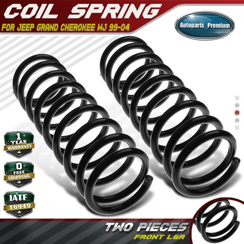 2PCS Suspension Coil Springs for Jeep Grand Cherokee WJ 9904 Front
