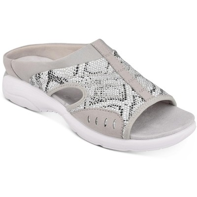 Женские босоножки Easy Spirit Traciee 2 Silver Slide 7.5 среднего размера (B,M) BHFO 8139