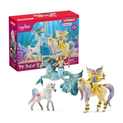 bayala 5-Piece Starter Set - Fairy Feya, Mermaid Eyela, with Unicorn, Pegasus...