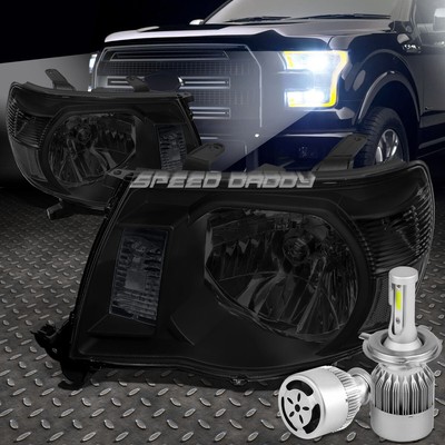 ФАРА С ЗАКОПЧЕННЫМ КОРПУСОМ + ПРОЗРАЧНЫЙ УГОЛ + БЕЛЫЙ СВЕТОДИОД H4 HID с ВЕНТИЛЯТОРОМ ДЛЯ 05-11 TACOMA