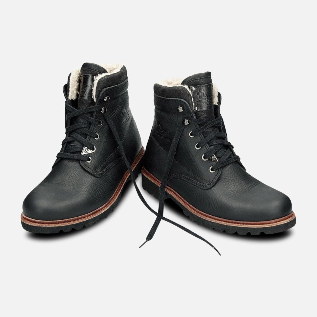 PANAMA JACK SCHWARZ GENERAL HAVANA JOE AVIATOR BAUMWOLLE GEFÜTTERT HERREN STIEFEL