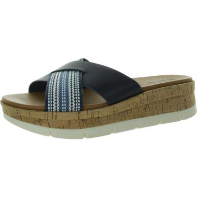 Earth Womens Finale Woven Flat Slip On Flatform Sandals BHFO 3138