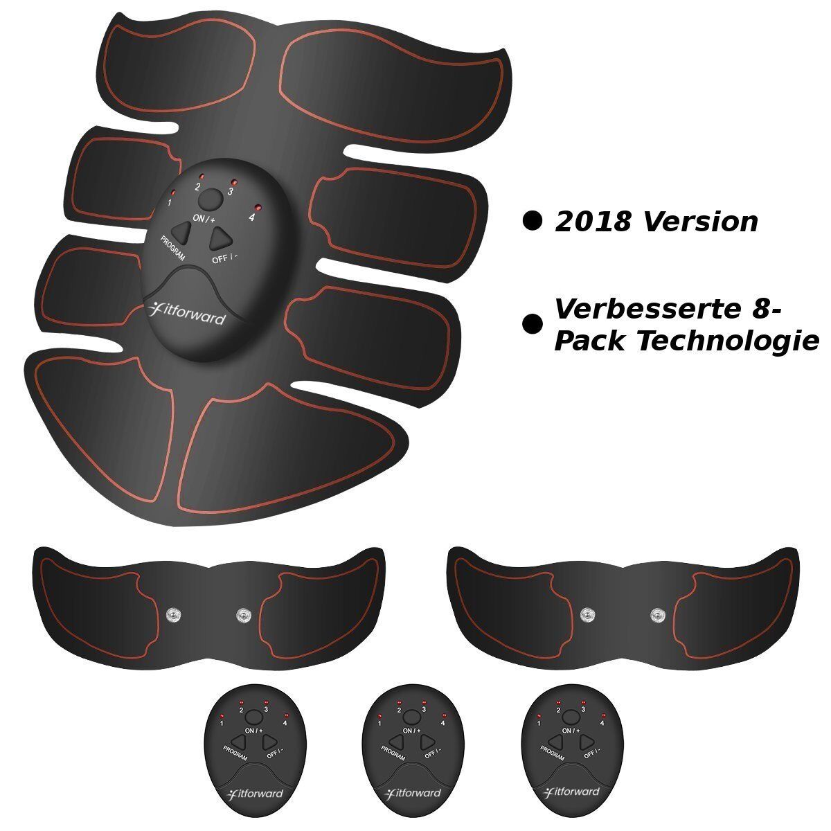 Magic ABS EMS-Bauchmuskel Sixpack Muskeltrainer Fitness Fernbedienung Gelb DHL