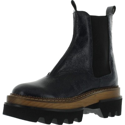 

Женские синие ботинки челси Vance Double Tab Free People 38 Medium (B,M) BHFO 9483, Ink