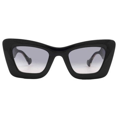 Pre-owned Gucci Grey Gradient Cat Eye Ladies Sunglasses Gg1552s 001 49 Gg1552s 001 49 In Gray