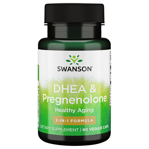 Комплекс Swanson Dhea и прегненолон, 60 растительных капсул
