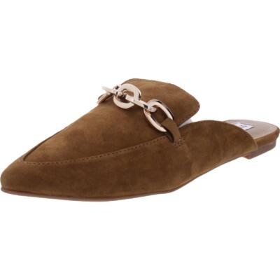 

Женские коричневые замшевые туфли-мюли Steve Madden 7, средние (B,M) BHFO 0087, Chestnut suede