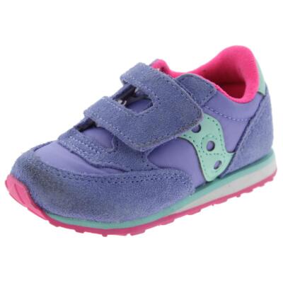 Спортивные туфли Saucony Girls Jazz Purple из замши для малышей среднего размера (B,M) BHFO 1230