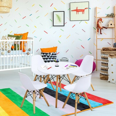 mid century modern kids table and chairs