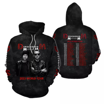 Depeche Mode Band Memento Mori Tour 2023 3D Hoodie All Over Printed Size S-5XL