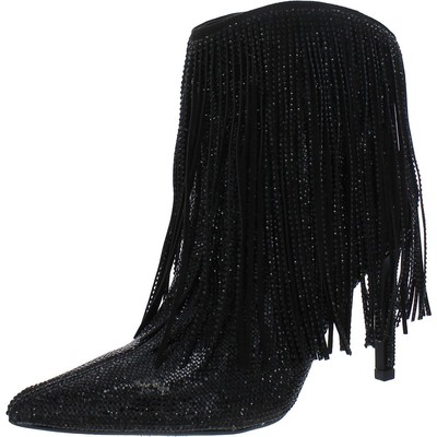 INC Женские ботильоны Sahoj черного цвета с украшениями Shoes 6 Medium (B,M) BHFO 9874