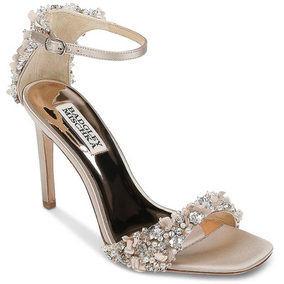 Женские коричневые атласные нарядные туфли-лодочки Badgley Mischka 7 Medium (B,M) BHFO 3737