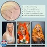 WAQI 22 Inch 613 Lace Front Wig Human Hair 200 Density Blonde Wig Human Hair 13x4 Lace Front Wigs Human Hair Pre Plucked 613 Wigs For Women