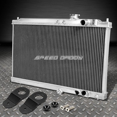 2-РЯДНЫЙ ПОЛНОСТЬЮ АЛЮМИНИЕВЫЙ ГОНОЧНЫЙ РАДИАТОР + ЧЕРНЫЙ КРОНШТЕЙН ДЛЯ 94-01 INTEGRA DB DC B18