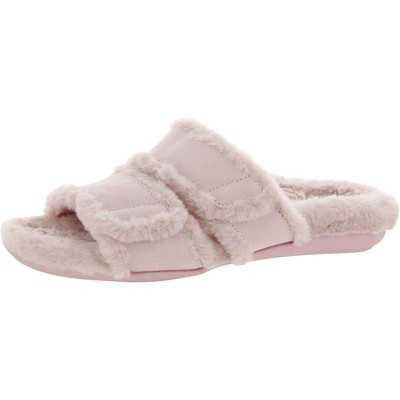 

Женские розовые замшевые тапочки Vionic Faith 7 Medium (B,M) BHFO 8486, Light pink suede