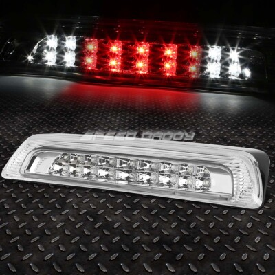 [2-РЯДНЫЙ СВЕТОДИОДНЫЙ ИНДИКАТОР] ДЛЯ 07-18 TOYOTA TUNDRA ТРЕТИЙ ЗАДНИЙ СТОП-СИГНАЛ ГРУЗОВОЙ ФОНАРЬ ХРОМИРОВАННЫЙ