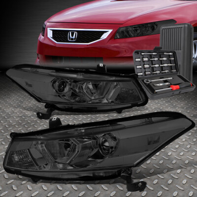 ДЛЯ 08-12 HONDA ACCORD ДЫМЧАТЫЙ КОРПУС, ПРОЗРАЧНЫЕ УГЛОВЫЕ ФАРЫ ПРОЕКТОРА + НАБОР ИНСТРУМЕНТОВ