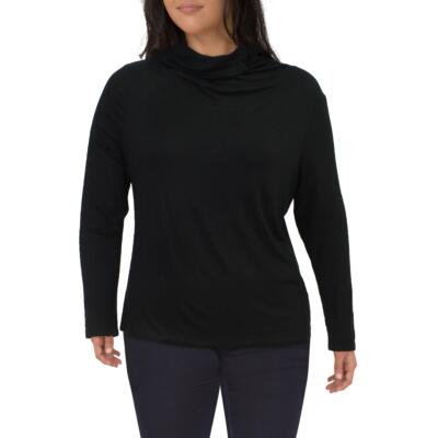 

Женская черная вязаная футболка с длинными рукавами Inner Beauty, топ  BHFO 3163, Черный