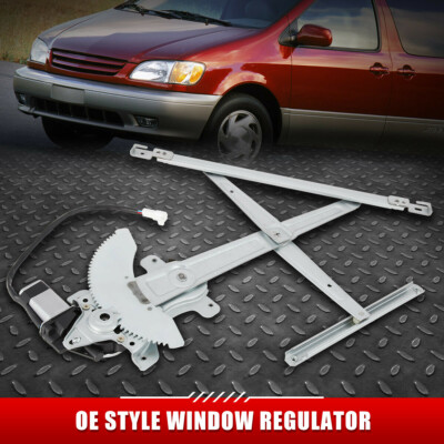 ДЛЯ 98-03 TOYOTA TSIENNA ПЕРЕДНИЙ ЛЕВЫЙ СТЕКЛОПОДЪЕМНИК СО СТОРОНЫ ВОДИТЕЛЯ С ЭЛЕКТРОПРИВОДОМ