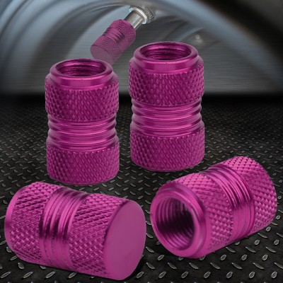 4ШТ АЛЮМИНИЕВОЕ КОЛЕСО/ШИНА/ ОБОД С НАКАТКОЙ НА КРЫШКЕ ВОЗДУШНОГО ОТВЕРСТИЯ КРЫШКИ ШТОКА КЛАПАНА 17 ММ ФИОЛЕТОВОГО ЦВЕТА