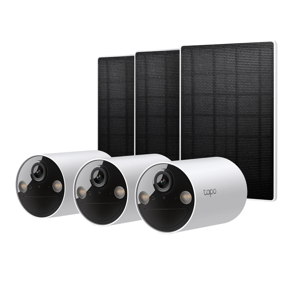 TP-Link Tapo c200 3台 TP-Link Tapo 2k Solar Smart Security Camera, 3-pack - Wire