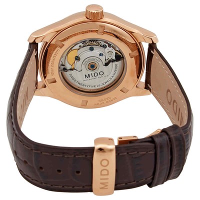 Pre-owned Mido Belluna Automatic Brown Dial Men's Watch M0014313629112