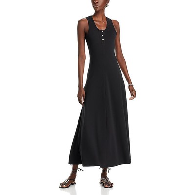 Proenza Schouler Womens Black Cotton Blend Full Length Maxi Dress M BHFO 4104
