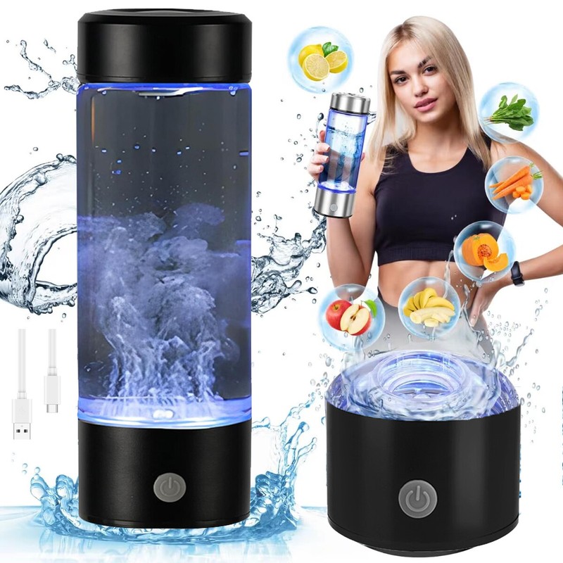 420ml Hydrogen Wasserflasche Wasserstoff Generator Flasche Usb Wiederaufladbar