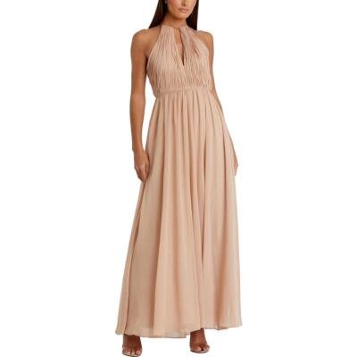 Mac Duggal Женское шифоновое вечернее платье с металлическим отливом BHFO 9654