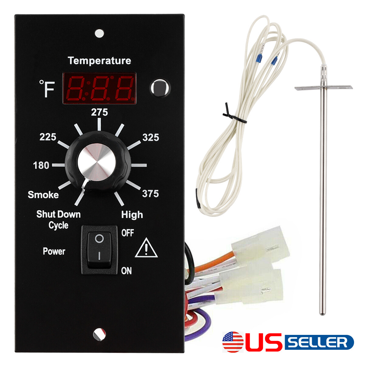 For Traeger Pellet Wood ENTS Digital Thermostat Kit BBQ Gril