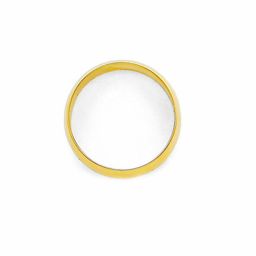 Pre-owned Td Collections 14k Yellow Gold 5mm Plain Regular Fit Classic Light Dome Wedding Band