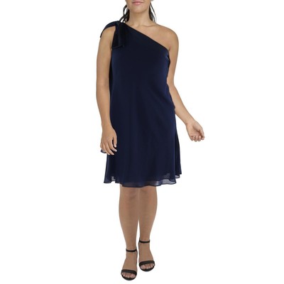 Женское короткое вечернее мини-платье на одно плечо Lauren Ralph Lauren BHFO 7595