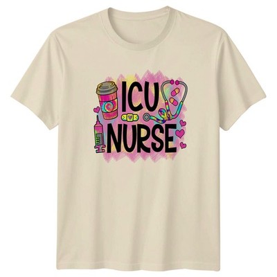 Icu Nurse Womens T-Shirt Intensive Care Unit Medical Christmas Gift For Her