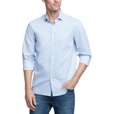 

Мужская классическая рубашка-стрейч синего цвета Van Heusen 15-15,5 32/33  BHFO 5789, Lake