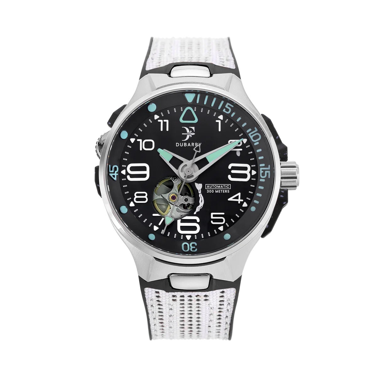 Pre-owned Franck Dubarry Men's 'deep Ocean' Black Dial Automatic Watch 07 Graywhite