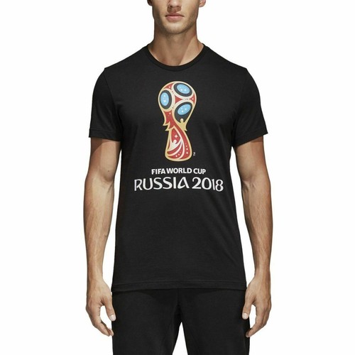 

[DM1300] Мужская футболка Adidas World Cup Emblem, Черный