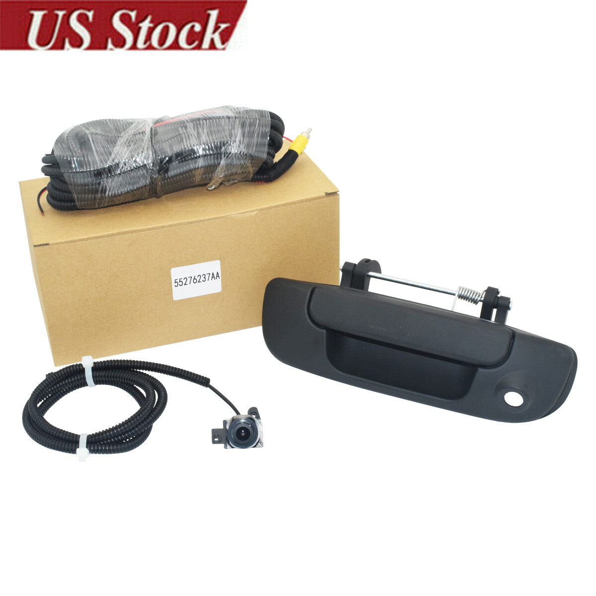 For Dodge Ram 2002-2008 1500 2500 3500 Tailgate Handle with Backup Camera Set
