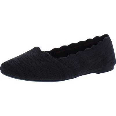 

Женские трикотажные балетки без шнуровки Skechers с зубцами BHFO 3207, Черный, 44870W
