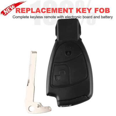 For 2Button Mercedes Benz B C E ML S CLK CL Smart Remote key Fob 433Mhz IYZ 3312