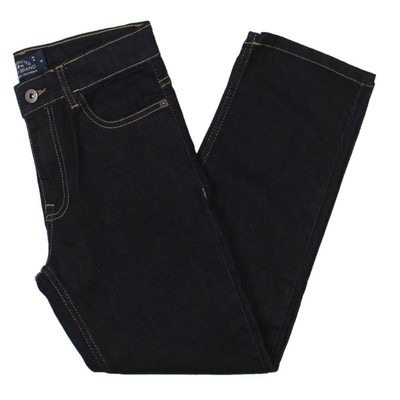 

Женские черные джинсовые прямые джинсы Lucky Brand с вышивкой  BHFO 6977, Черный