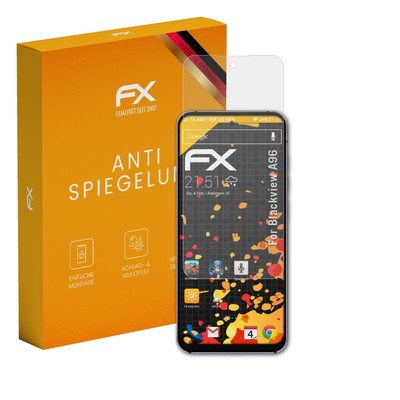 atFoliX 3x Displayfolie für Blackview A96 Schutzfolie matt&stoßfest Folie