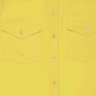 Pre-owned Burberry Ladies Pale Tulip Yellow Long-sleeve Button-down Classic Shirt, Brand
