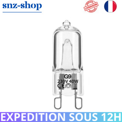 G9 Lampe halogène culot  Bulb 40w 220/240  frigo four haute températures neuf