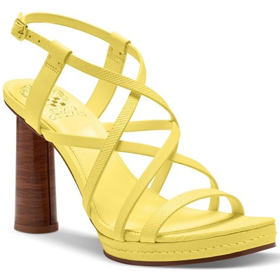 Vince Camuto Womens NELOETTE Yellow Pumps Shoes 10 Medium (B,M) BHFO 8934